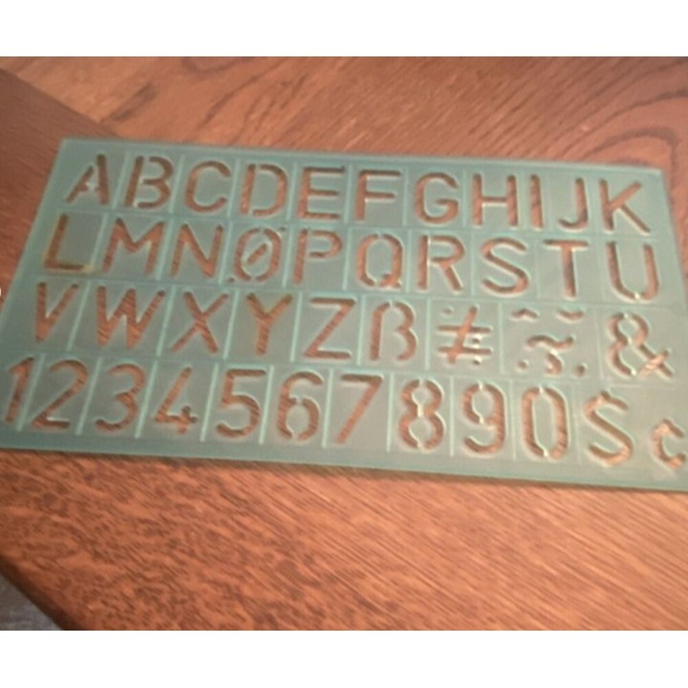 Stencil Craft Design Patterns- Numbers Letters